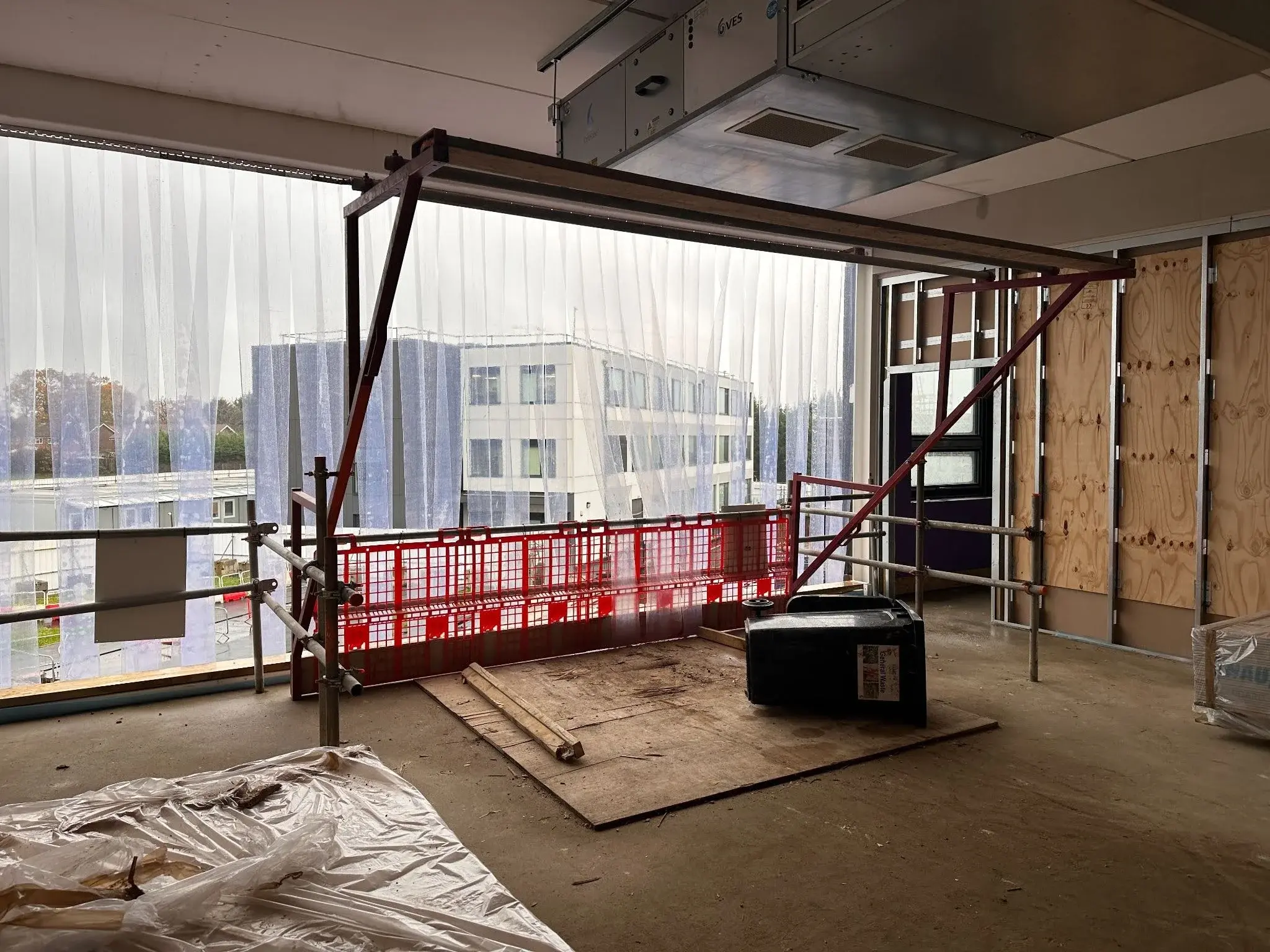A construction site which has been affected by the construction industry forecast.  